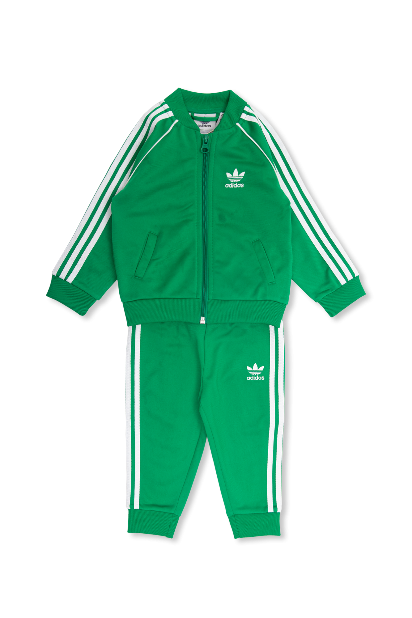 Green adidas 2025 tracksuit kids